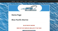 Desktop Screenshot of bluepacificmarine.com.au